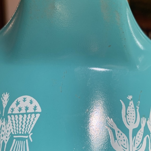 Pyrex 475 Vintage Amish Butterprint Turquoise Casserole, decorative - Picture 7 of 11